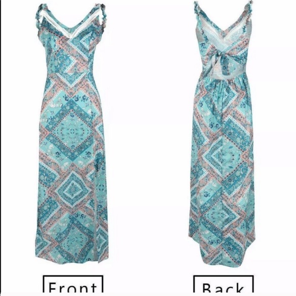 Boutique Boho Floral Maxi Dress - Picture 5 of 6